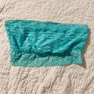 FREE PEOPLE Blue Strapless Bralette